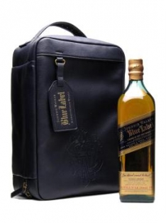 Blue Label whisky met leren tas