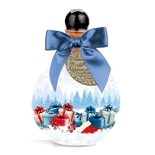 Chopin Christmas Vodka blauwe strik